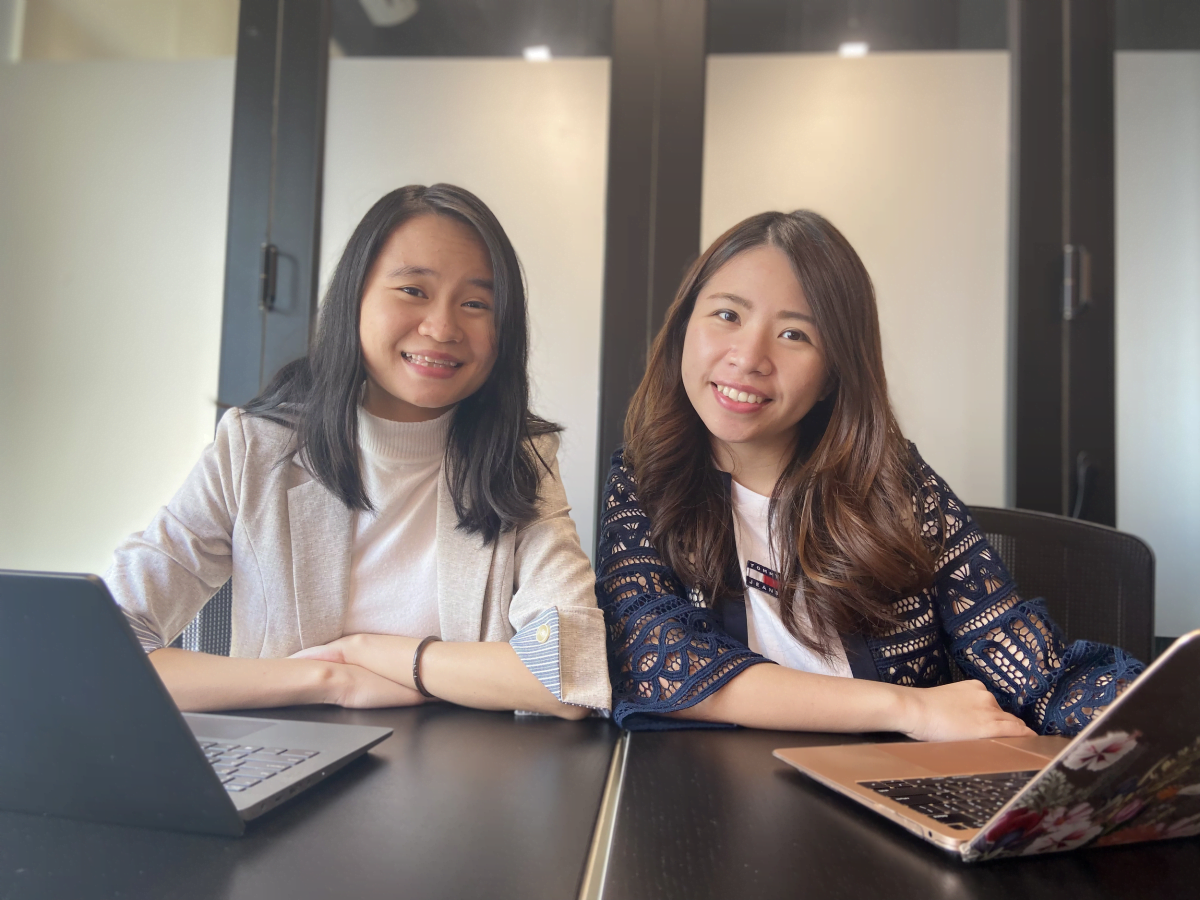 The founders of Gurulab, Kai Song and Vicky Tan